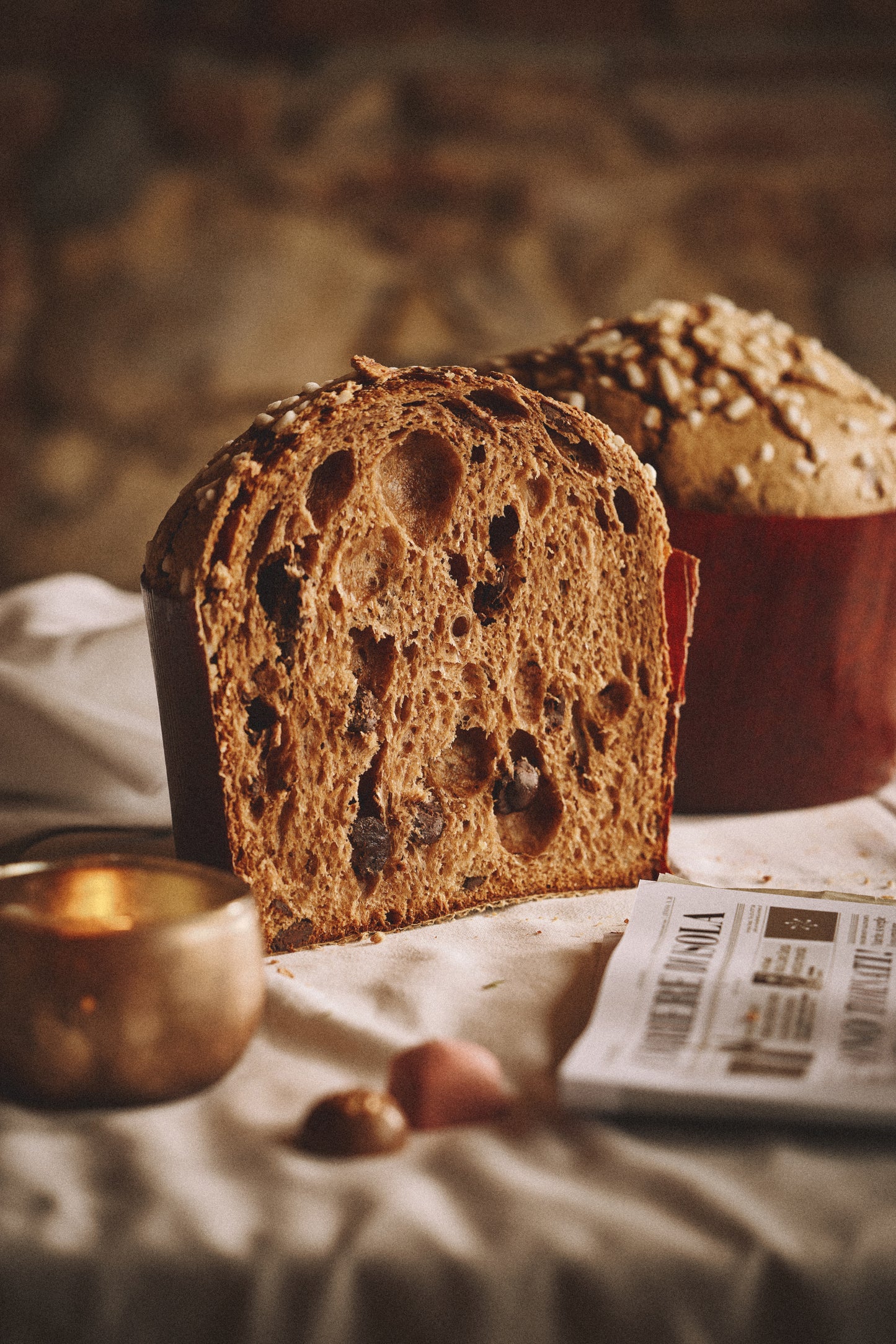 Panettone Dark con Cioccolato Fondente della Costa d'Avorio